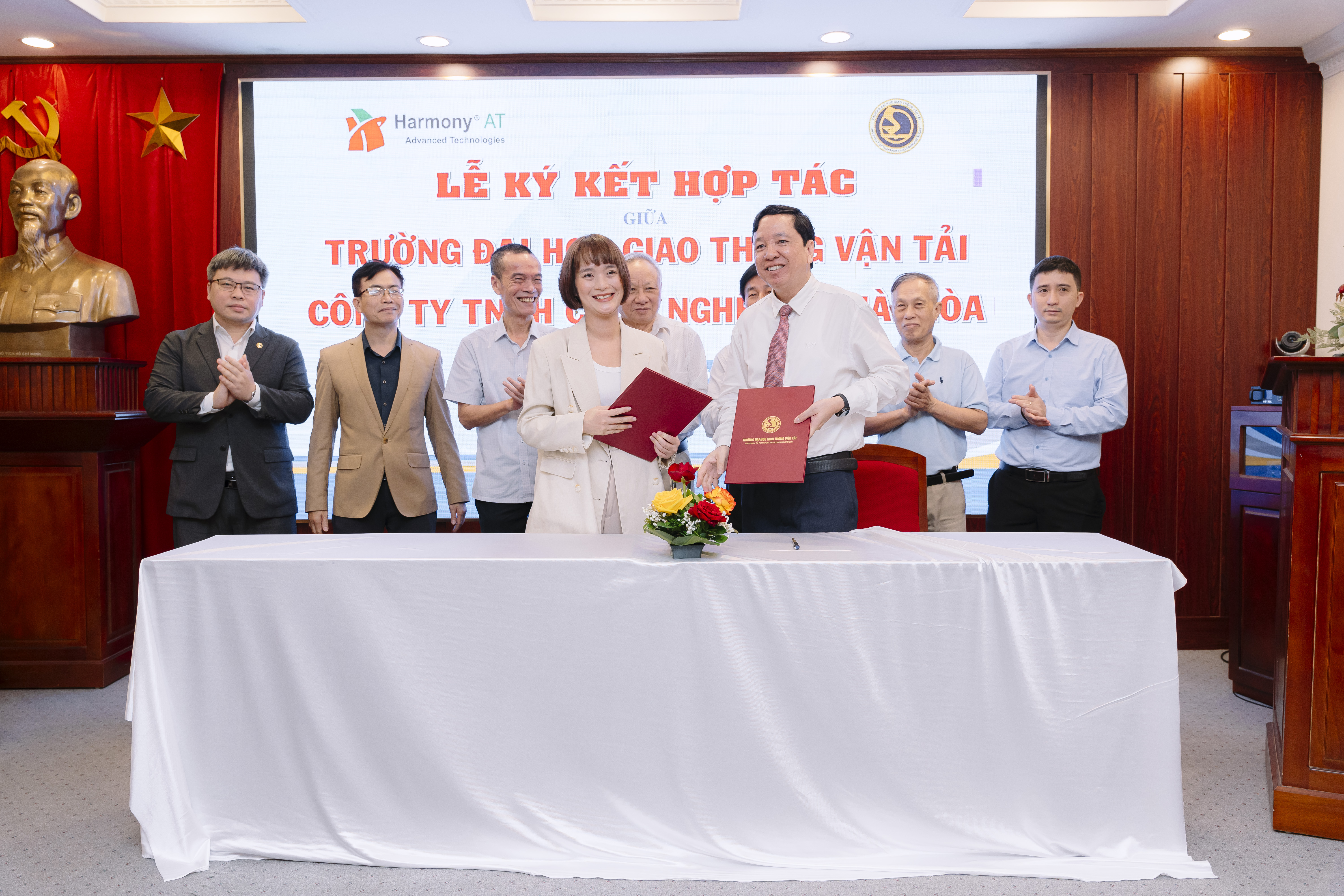 signing ceremony of a partnership