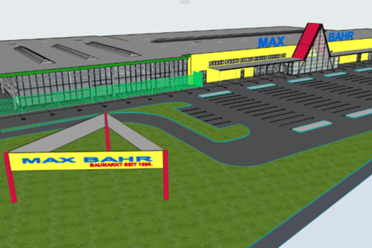 3D BIM models for supermarket