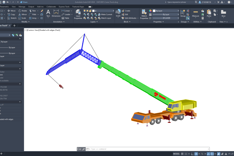 3D model for crane