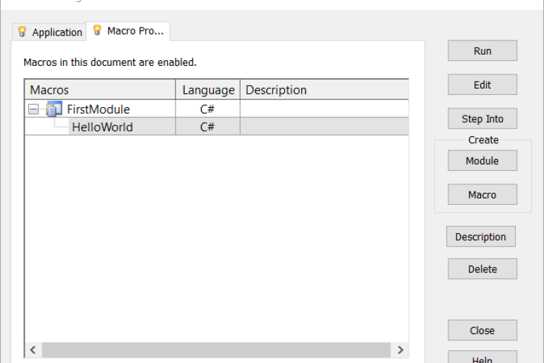 Revit macros