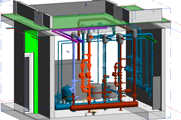 full 3D MEP Revit model
