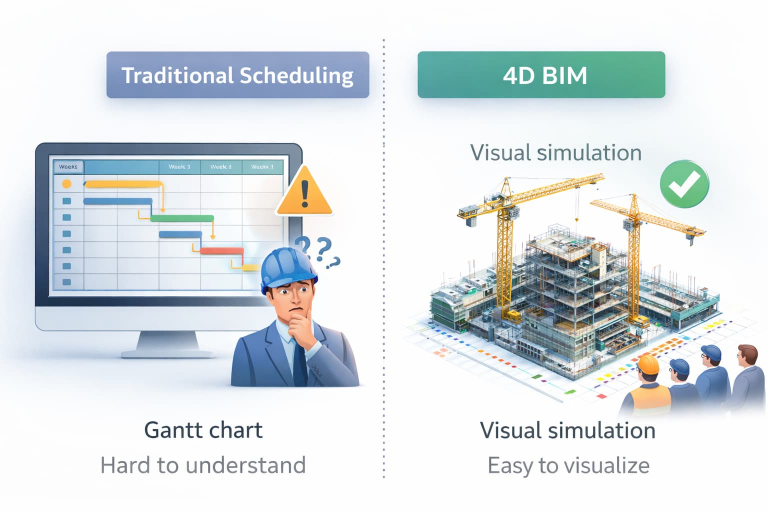 4D BIM modeling