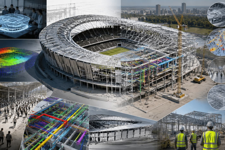 BIM and AI for stadium